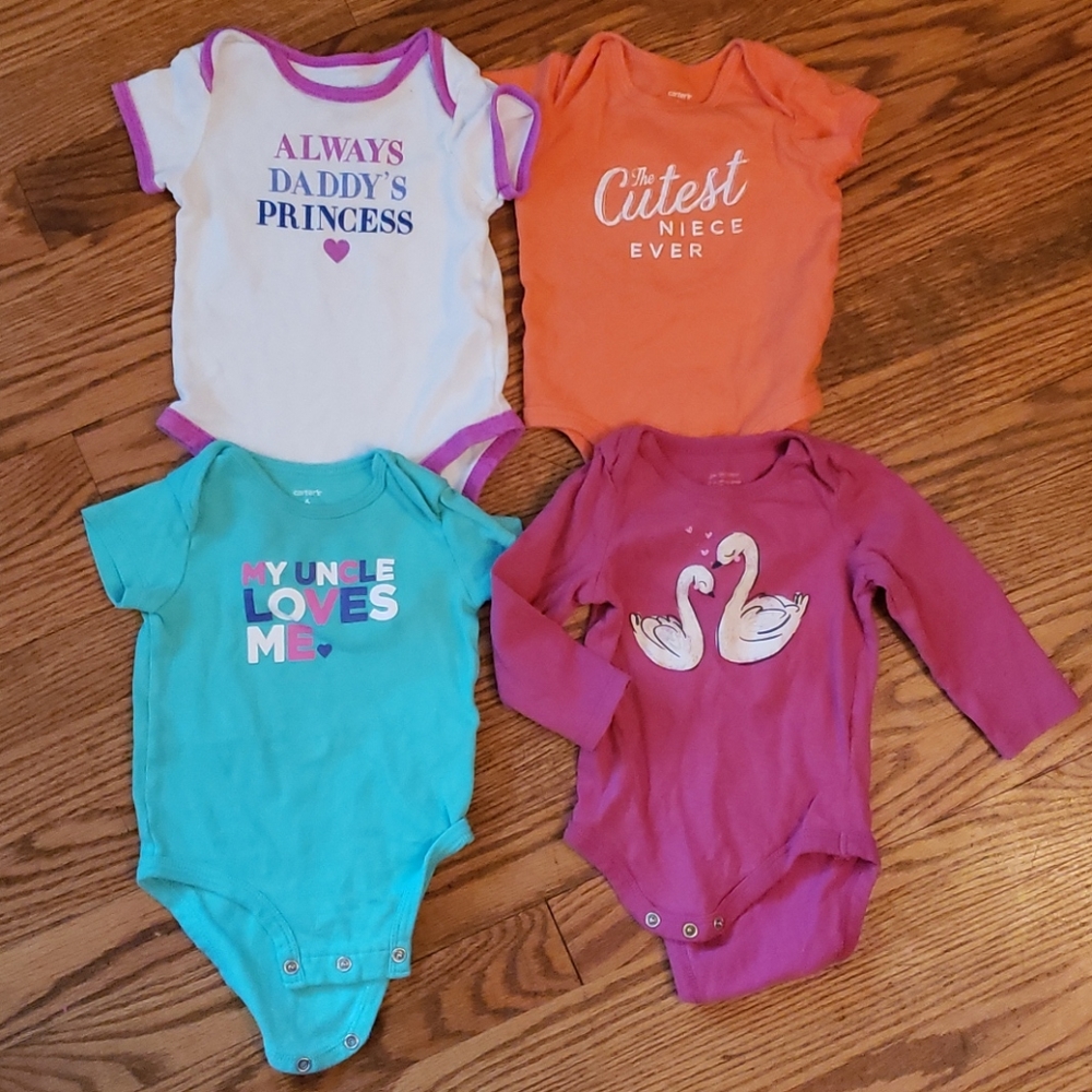 Bundle of graphic onesies